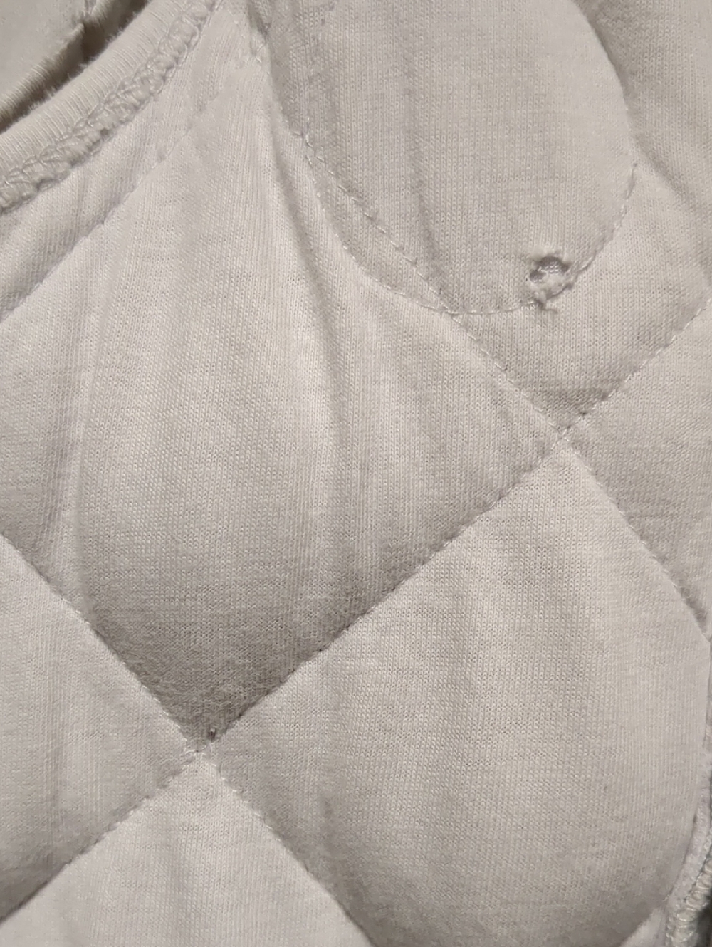 Dreamland Baby Dream Weighted Sleep Sack Quilted White Gray Cotton 6–12 Months - Picture 14 of 16